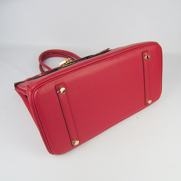 High Quality Fake Hermes Birkin 35CM Togo Leather Bag Red 6089 - Click Image to Close